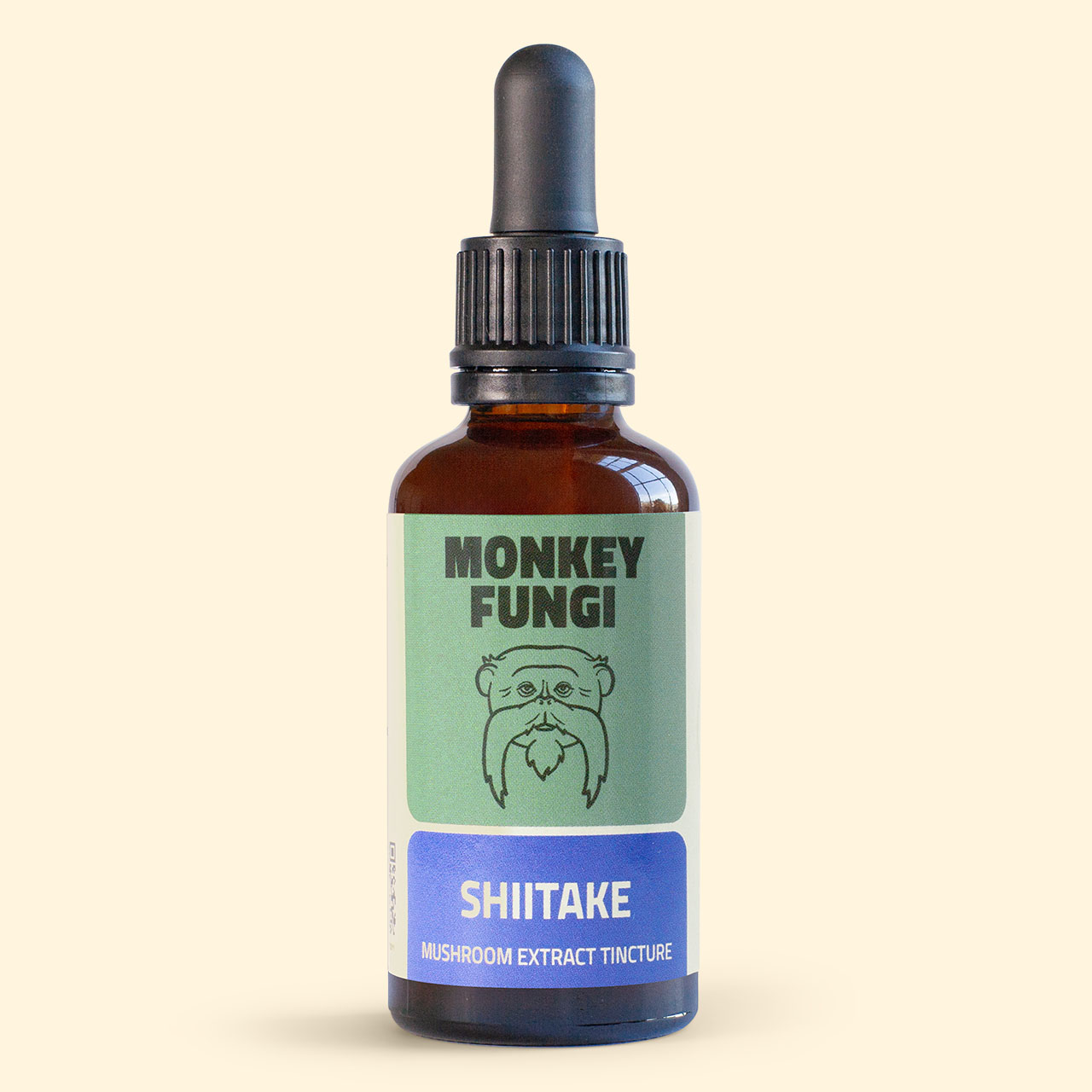 Shiitake tincture bottle